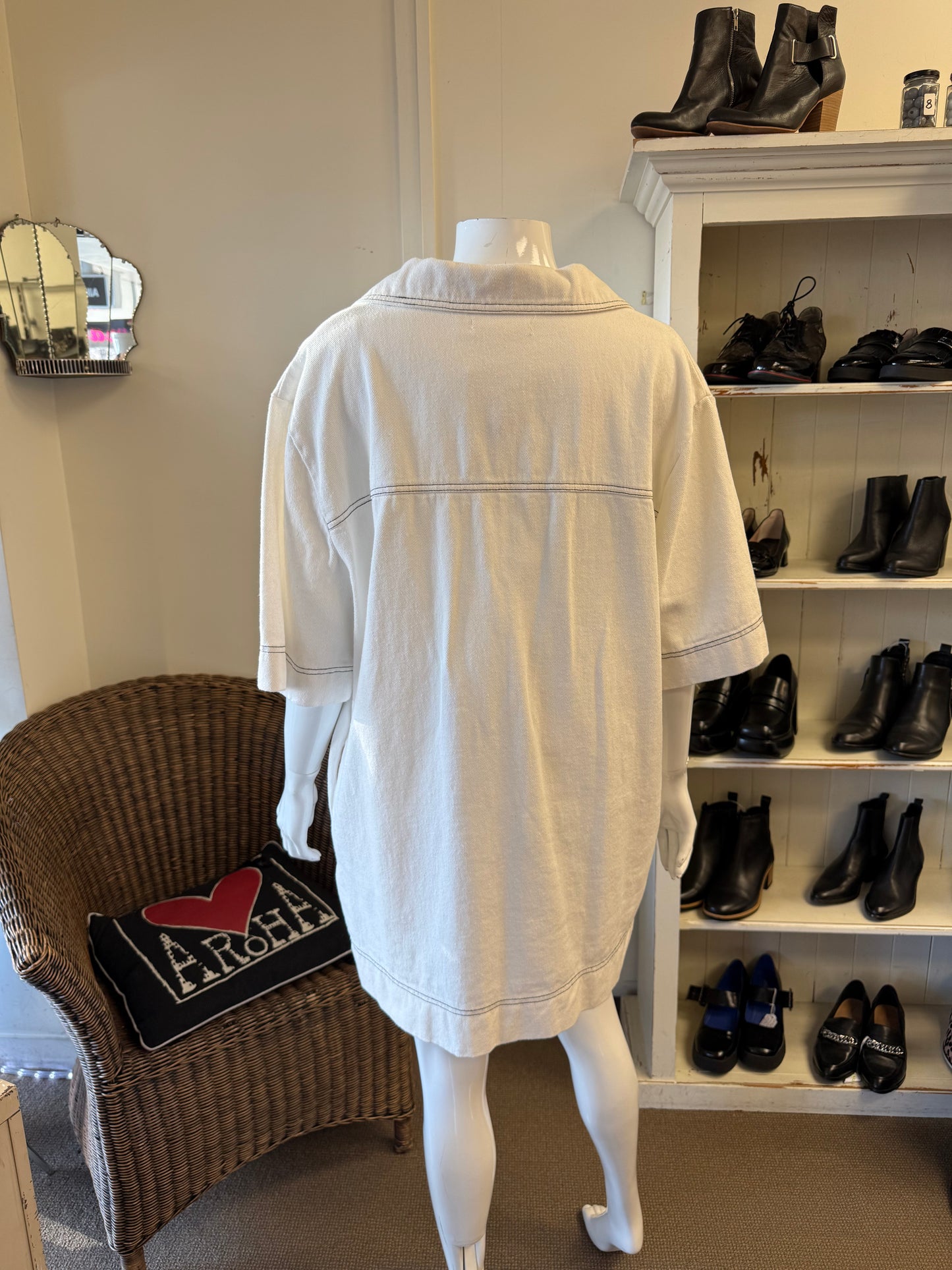 Bronze Snake Denim Dress