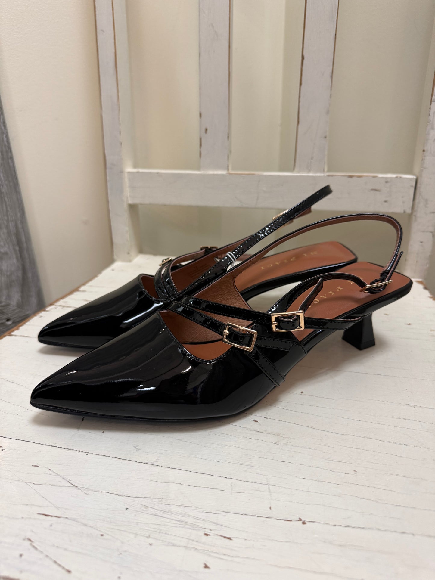 Mi Piaci Deja Black Patent Shoes