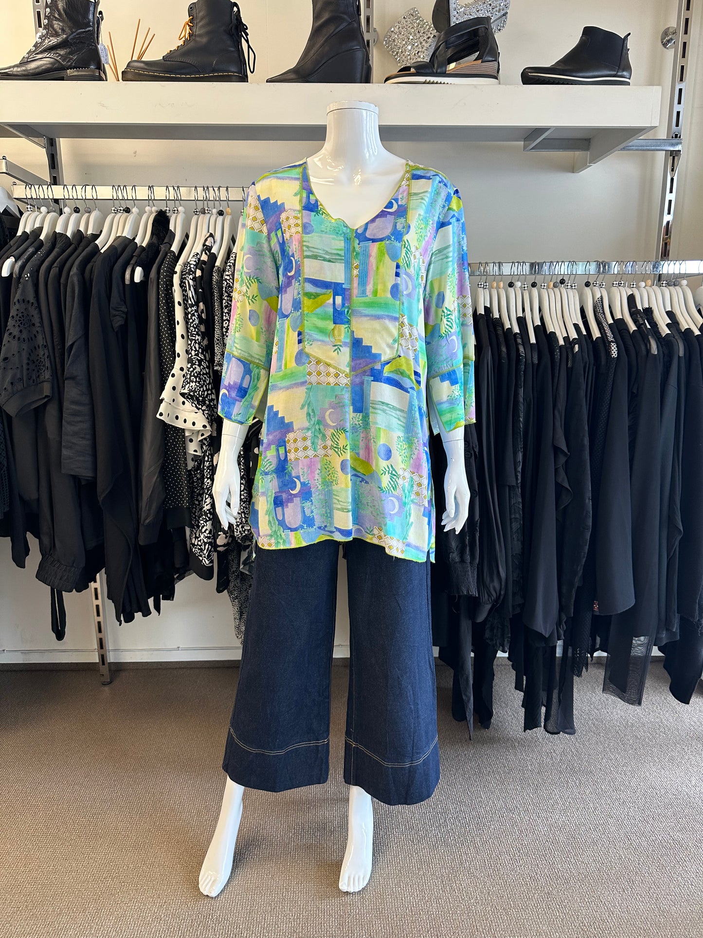 Blue Illusion Top