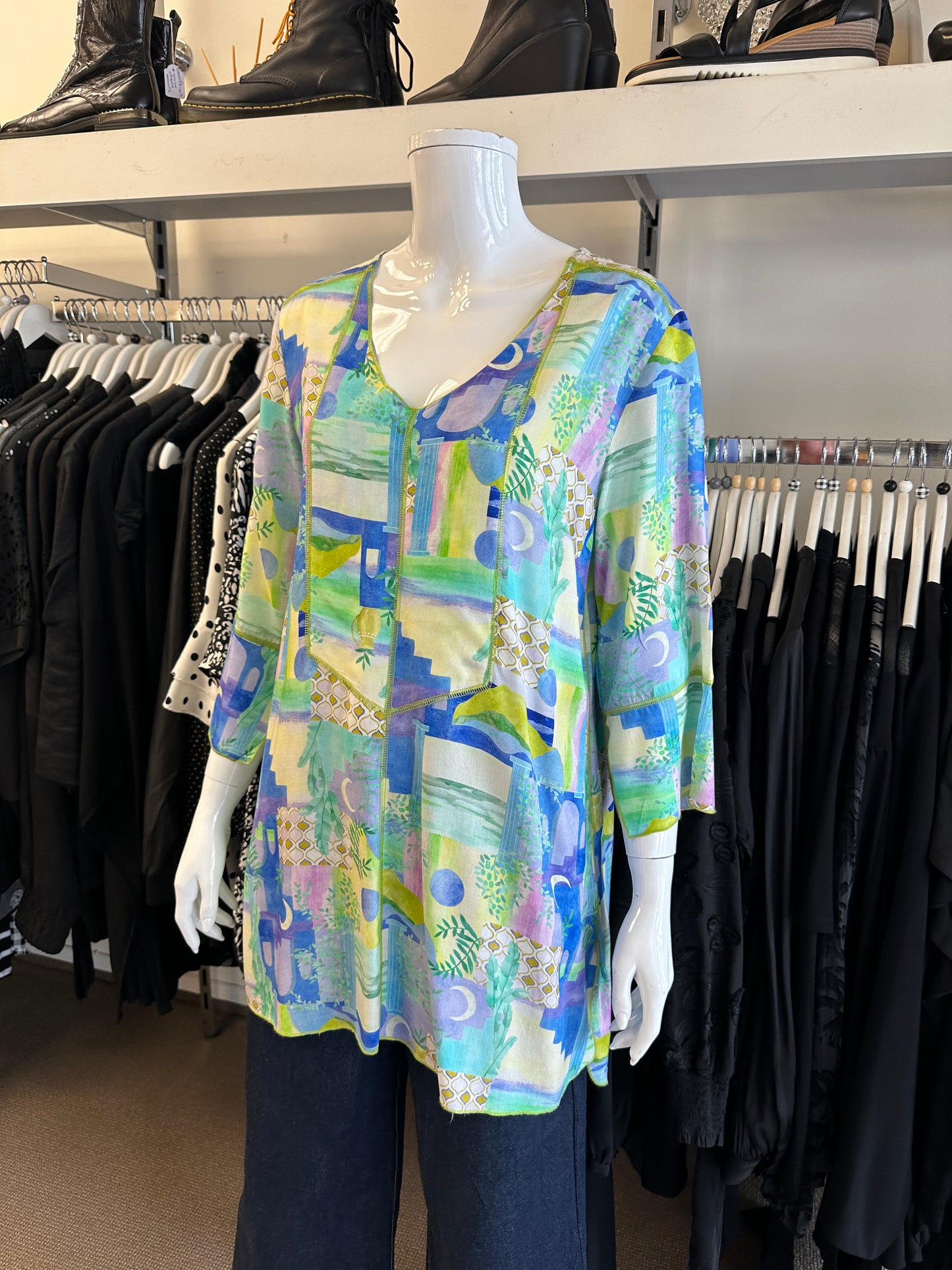 Blue Illusion Top