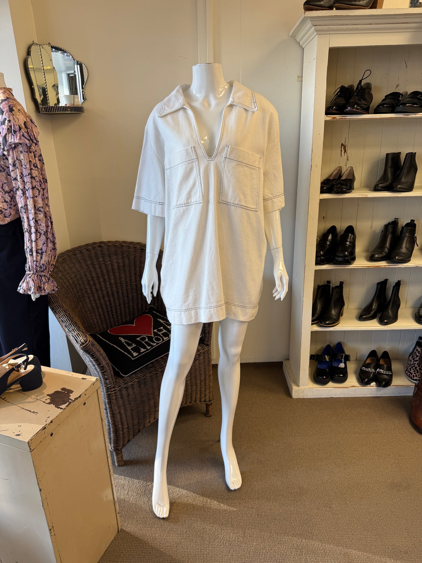 Bronze Snake Denim Dress