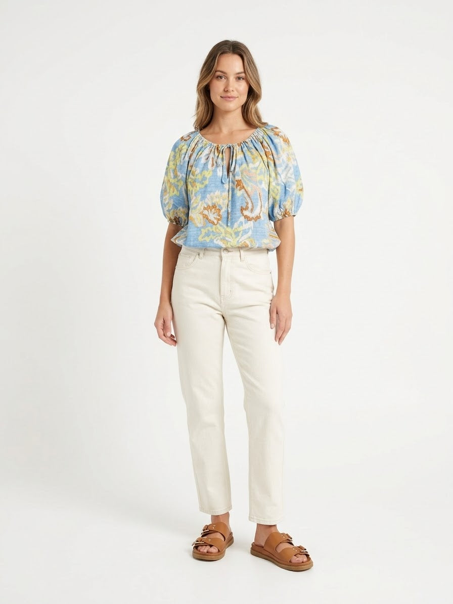 Zest Linen Top