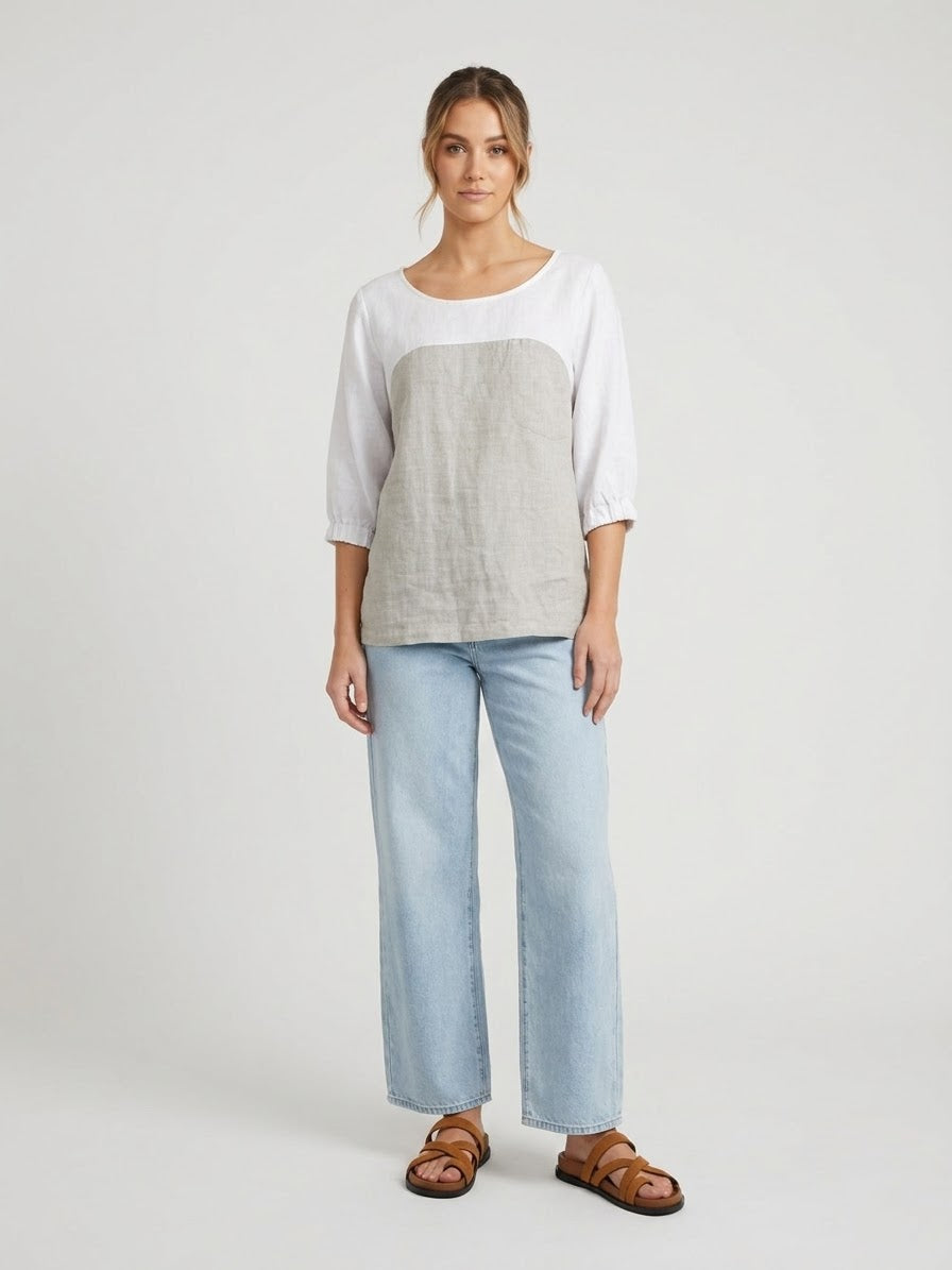 Harlowe Linen Top