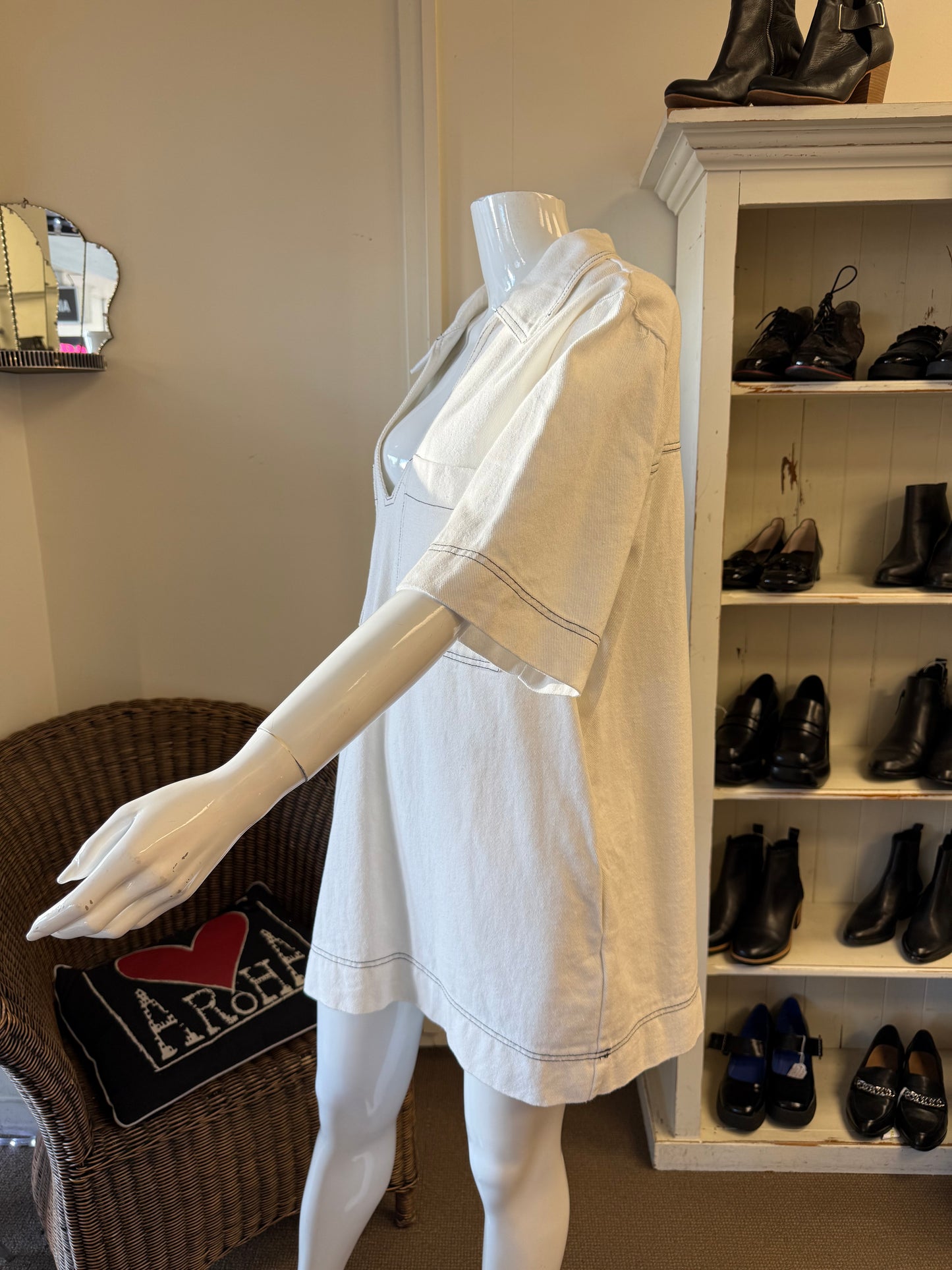 Bronze Snake Denim Dress