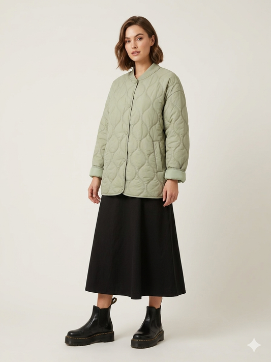 Moke Quilted Bomber Jacket