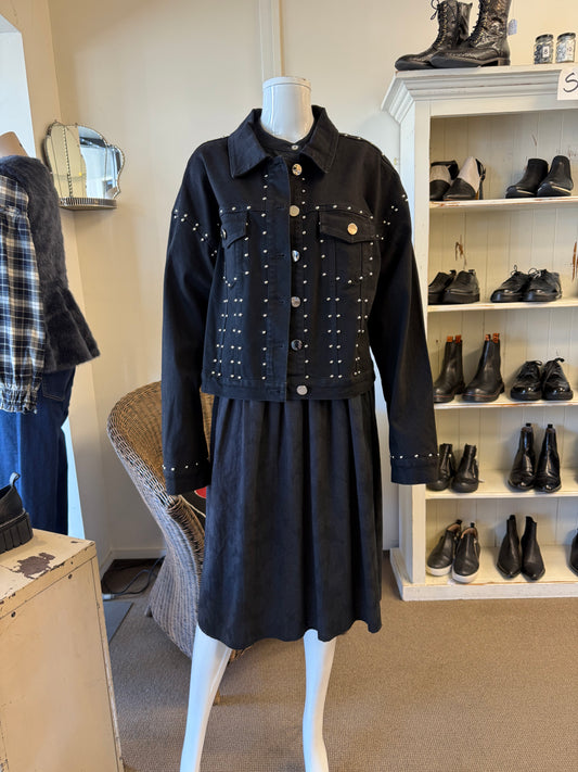 Charlo Cassidy Studded Denim Jacket