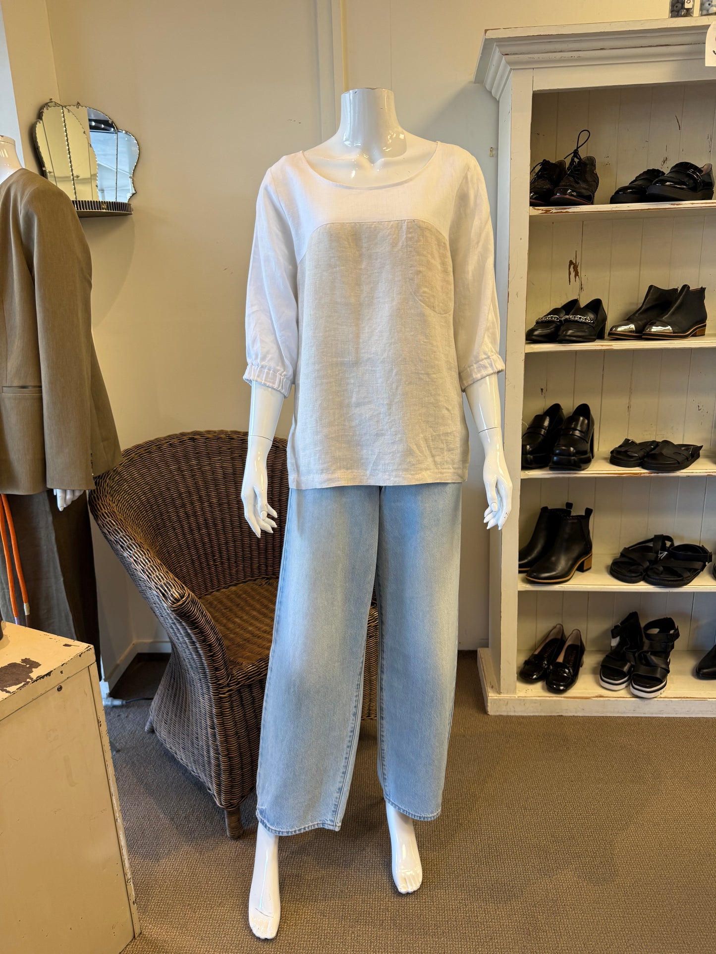 Harlowe Linen Top