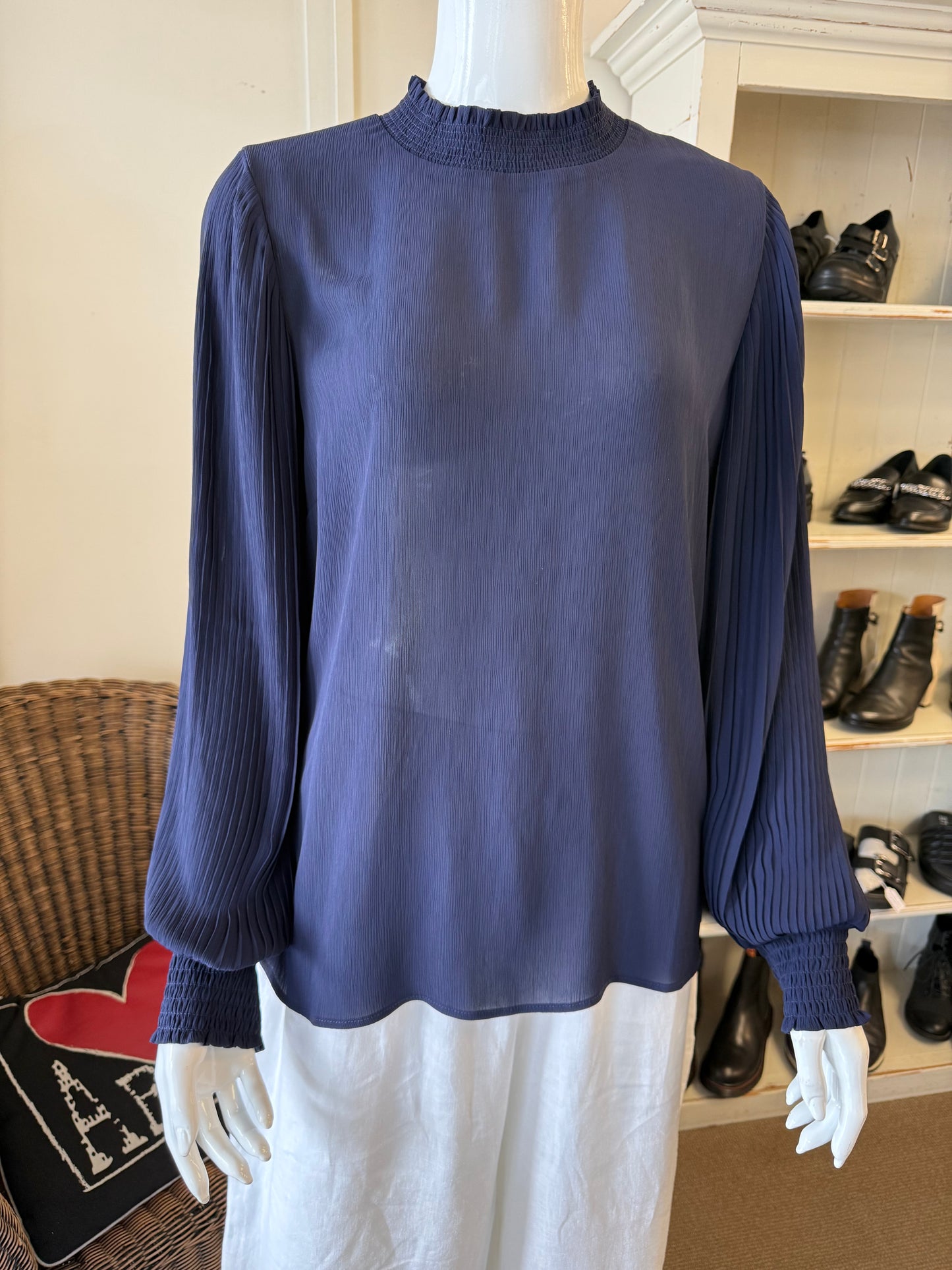 Seeking Lola Blue Top