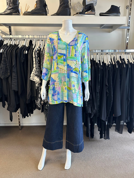 Blue Illusion Top