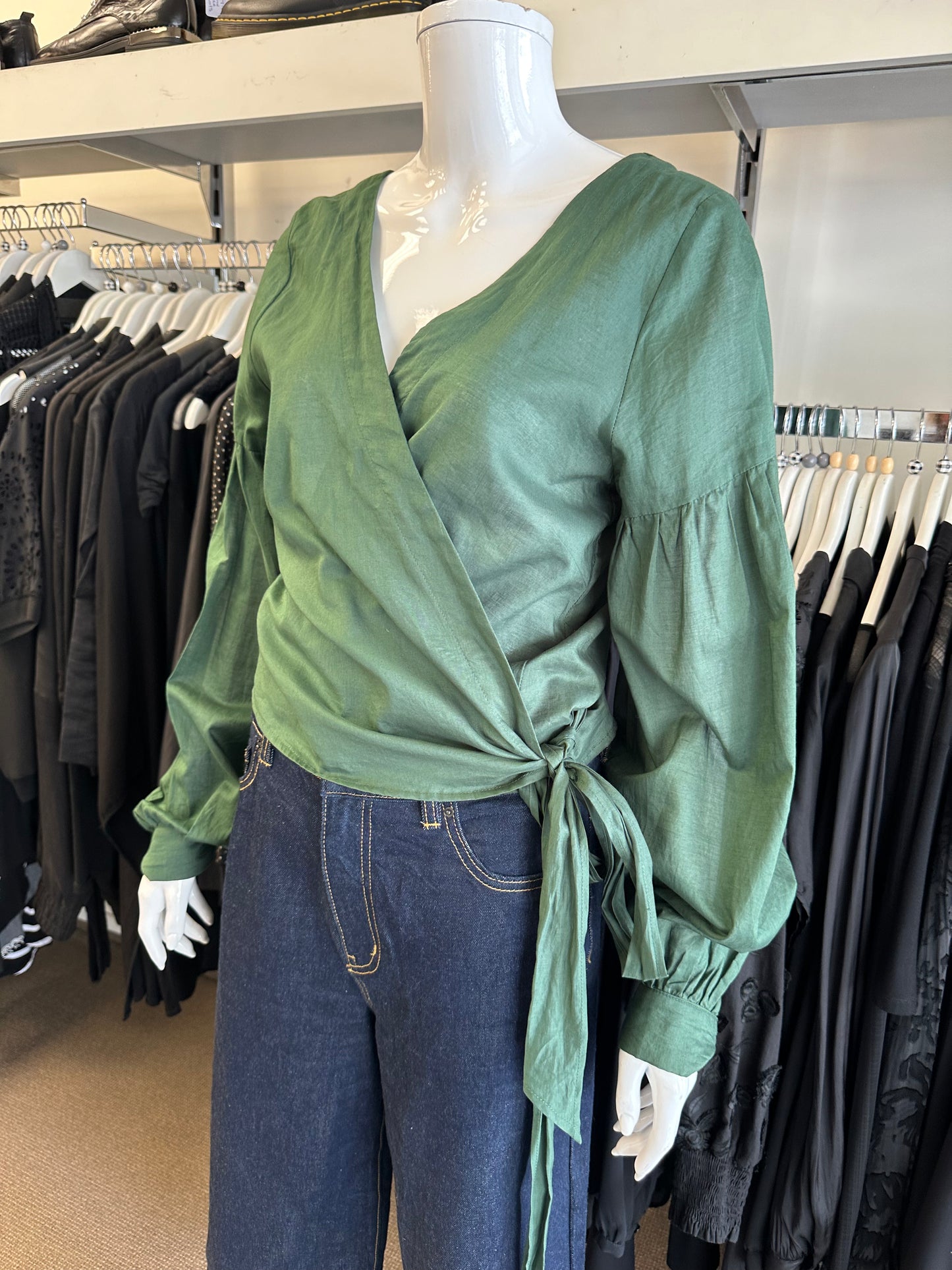 Blak Wrap Top