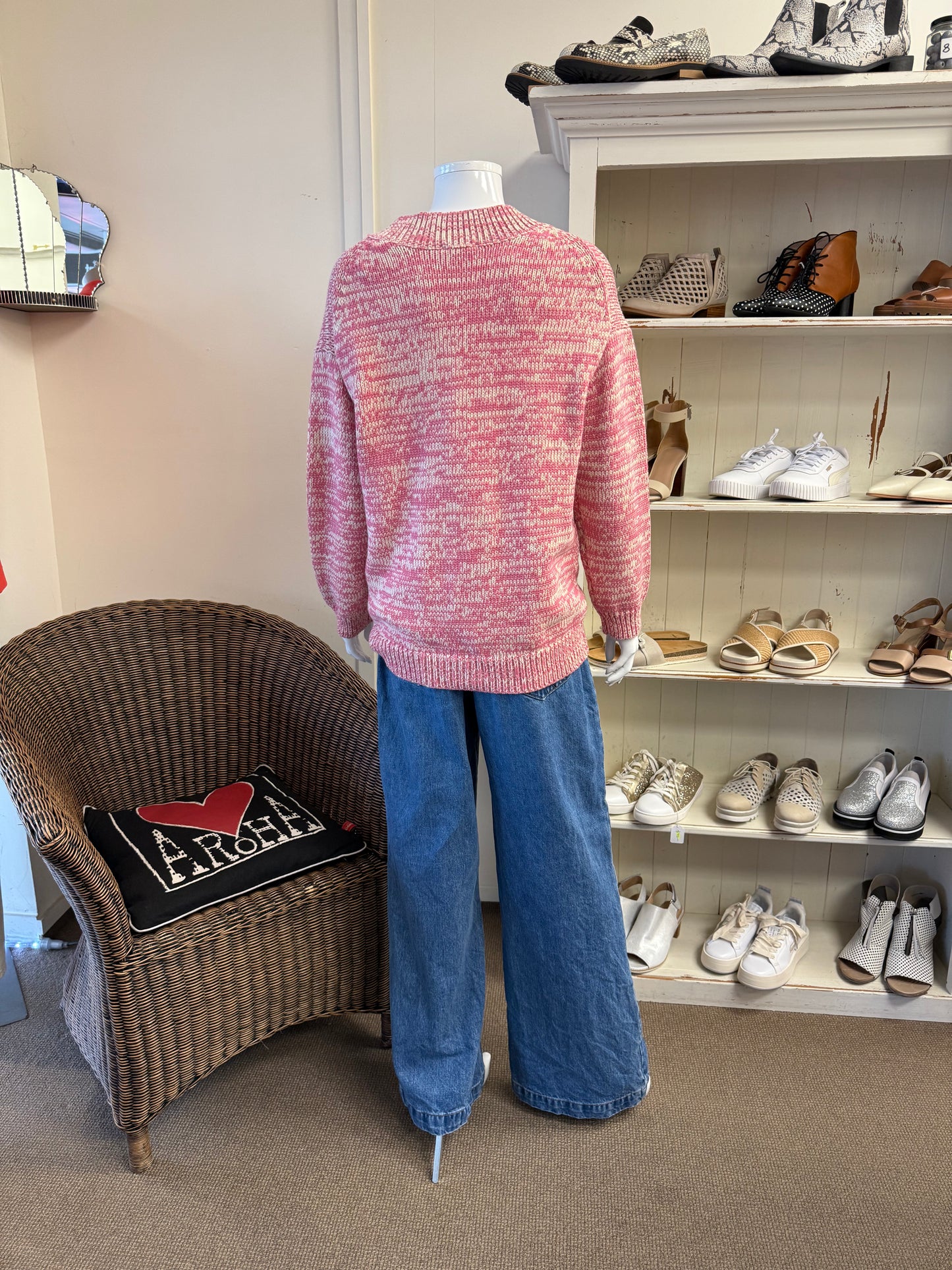 Seed Rosewood Twist Cardigan