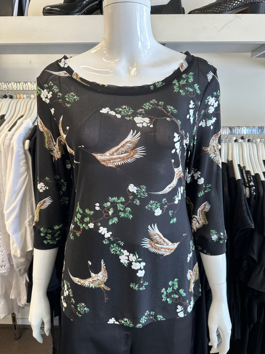 Repertoire Top, Size 12, Colour black, green, white